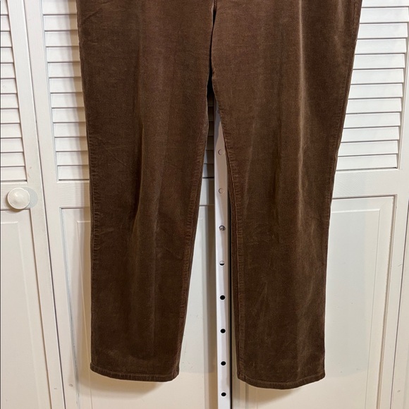 Eileen Fisher Organic Cotton Stretch Corduroy Straight Pants Large - Picture 7 of 14